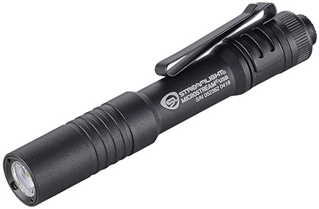 Streamlight MicroStream USB Pocket Light Black Anodized 50/250 Lumens White C4 LED