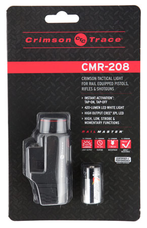 Crimson Trace CMR-208 Universal Tactical Light Rail Master Black Anodized 420 Lumens White LED