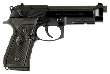 Beretta M9A1 CA Compliant 9mm 10+1 4.9" Black Bruniton Barrel Aluminum Frame with Picatinny Rail