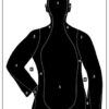 Action Target Qualification Silhouette Paper 23"x35" Black 100/Box 2 116029