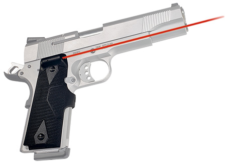 Crimson Trace LG-401 Front Activation Lasergrips Black Red Laser 1911 Full Size   2/2