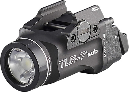 Streamlight TLR-7 Gun Light Black Anodized 500 Lumens White LED Fits Sig Sauer P365/P365 XL