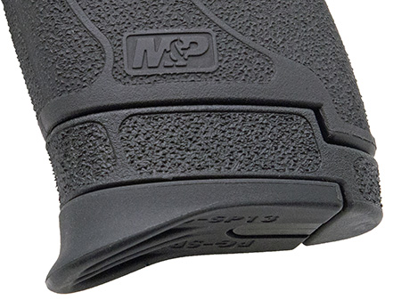 Pearce Grip Grip Extension Black Textured Polymer Fits 13rd/15rd Mags for S&W Equalizer & M&P Shield Plus