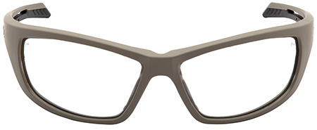 Pyramex Howitzer Glasses, Clear Lens, Anti-Fog, Tan Frame