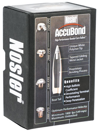 Nosler AccuBond 25 Cal 110gr Spitzer Boat Tail (50/Box)