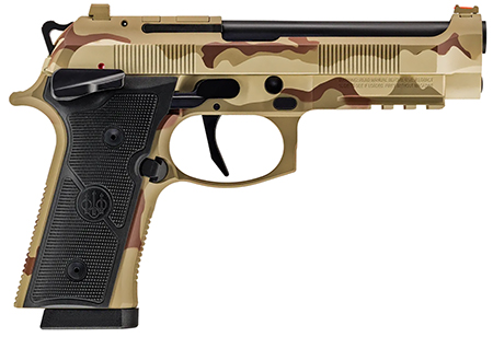 Beretta 92XI SAO 9mm 4.7" 10-Round Desert Camouflage Uniform