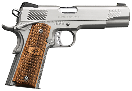 Kimber Stainless Raptor II (CA) .45 ACP 8+1 5" Stainless Steel Slide with Brush Polished Front Serrations