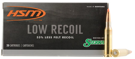HSM Low Recoil 7mm-08 Rem 140gr Orange Polymer Tip 20/Box 25/Case