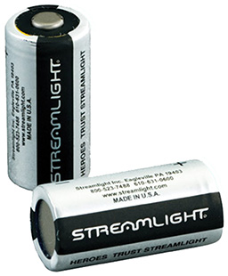 Streamlight CR123A Lithium Batteries Silver/Black 3 Volts (2) Single Pack