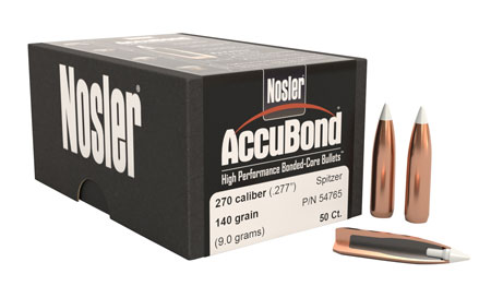 Nosler AccuBond .270 Win 140gr Spitzer Point 50rd Box