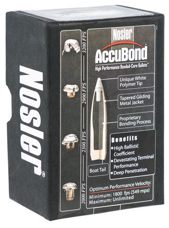 Nosler AccuBond 6mm 90gr Spitzer Point 50rd Box
