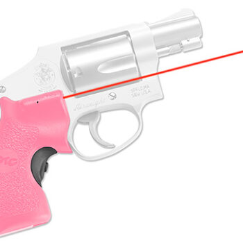 Crimson Trace LG-105 Pink Lasergrips Red Laser Fits Smith & Wesson J-Frame Round Butt