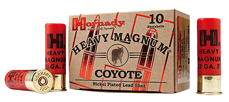 Hornady Heavy Magnum Coyote 12 Gauge, 3" Shell, 1 oz 00 Buckshot, 10 Rounds per Box, 10 Boxes per Case
