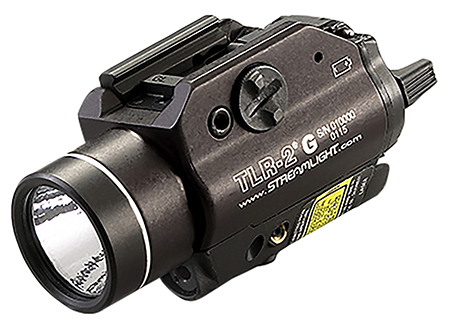 Streamlight TLR-2 G Gun Light, Black Anodized, 300 Lumens White LED with Green Laser