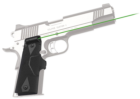 Crimson Trace LG-401G Lasergrips, Front Activation, Green Laser, Black, Fits 1911 Full Size
