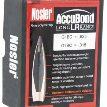 Nosler 58922 AccuBond Long Range 6.5mm 142gr Spitzer Point 100/Box