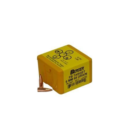 Berger Match Grade Target Bullets 6mm .243" 68 gr FB TARGET 100/box 3 Berger Match Grade Target Bullets 6mm .243" 68 gr FB TARGET 100/box