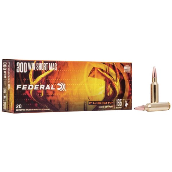 Federal Fusion .300 WSM 165gr BTSP 20rd Box Rifle Ammo