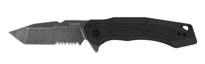 Kershaw Analyst Tanto Assisted Folding Knife Black FRN (3.25" BW Serr) 3 Kershaw Analyst Tanto Assisted Folding Knife Black FRN (3.25" BW Serr)
