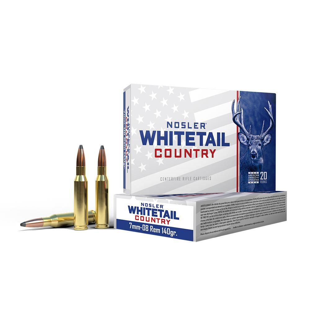 Nosler Whitetail Country Rifle Ammunition 7mm-08 Rem 140gr SP 2825 fps 20/ct 3 Nosler Whitetail Country Rifle Ammunition 7mm-08 Rem 140gr SP 2825 fps 20/ct