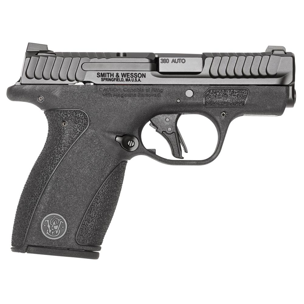 Smith & Wesson M&P Bodyguard 2.0 .380 Auto Handgun, 2.75" Barrel, 10rd & 12rd Magazines, Black, No Thumb Safety