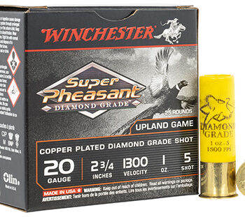 Winchester Super Pheasant Diamond Grade 20 Gauge 2.75" 1oz 5 Shot 25 Per Box 10 Case