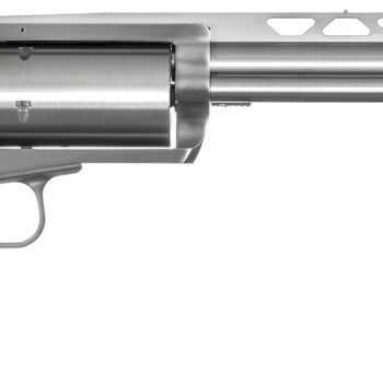 Magnum Research BFR .45 Colt (LC) / .410 Gauge SAO 7.5" Vent Rib Barrel 6rd Cylinder Brushed Stainless Steel Black Hogue Rubber Grip