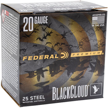 Federal Premium Black Cloud 20 Gauge 3" 1oz 25 Per Box 10 Case