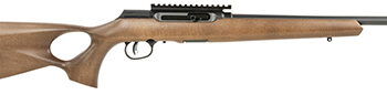 Savage Arms A Series Timber .22 LR 18" 10+1 Black Threaded Barrel, Woodgrain Thumbhole Stock