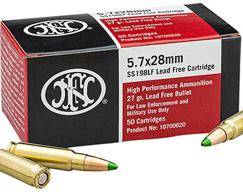 FN 10700020 High Performance  5.7x28mm 27gr Jacketed Hollow Point 50 Per Box/40 Case