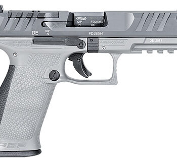 Walther PDP Full Size 9mm, 4.5" Polygonal Barrel, 18+1 Capacity, Optic Ready Stainless Slide, Gray Polymer Frame