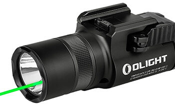 Olight Baldr Pro R Black Anodized 300/500/1,350 Lumens White LED Green Laser