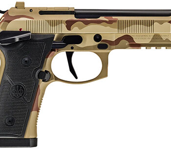 Beretta 92XI SAO 9mm Handgun, 4.7" Barrel, 15-Round Capacity, Desert Camo
