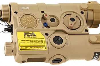 AGM WLAD-1T Green Laser & IR Pointer/Illuminator, Coaxial Dual Laser, 300 Lumen White LED, Tan