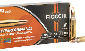 Fiocchi 223VG20 Hyperformance  223Rem 50gr 20 Per Box/10 Case