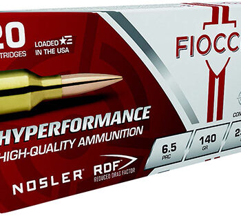 Fiocchi Hyperformance Match 6.5 PRC 140gr Nosler Reduced Drag Factor 20 Per Box 10 Case