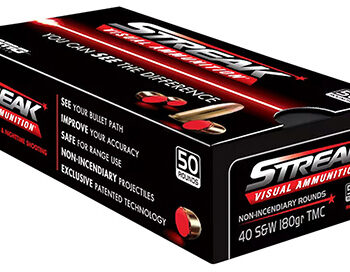 Ammo Inc Streak Visual Red 40 S&W 180gr 50ct Ammunition