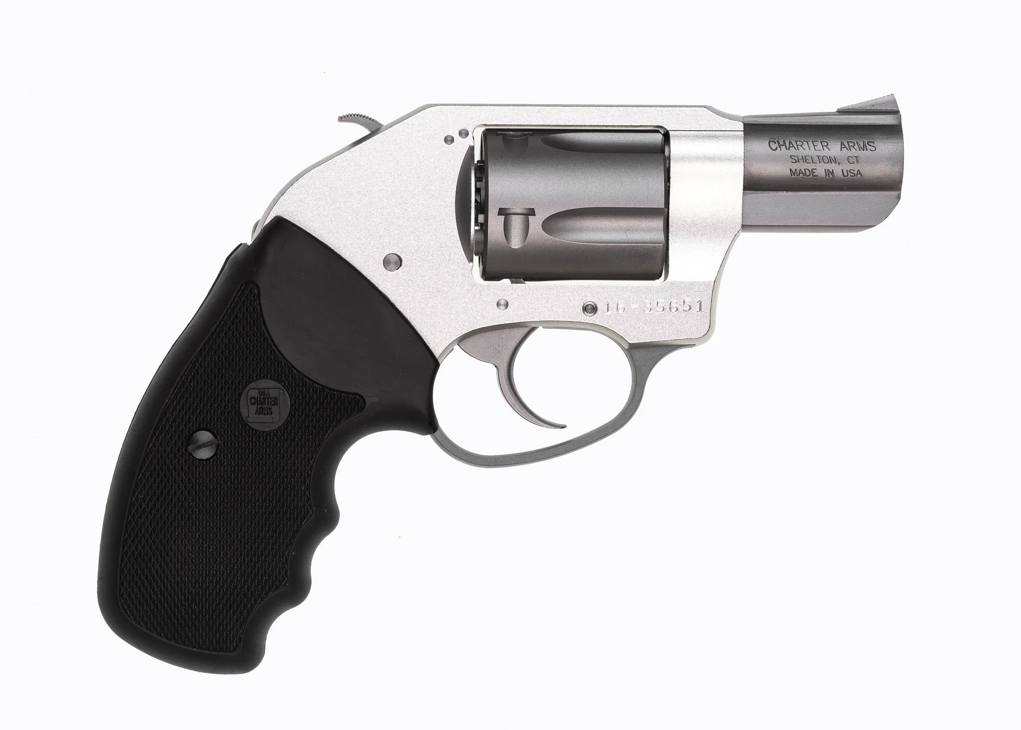 Charter Arms Undercover On Duty .38 Special Revolver Stainless Steel/Silver Model 53810 3 Charter Arms Undercover On Duty .38 Special Revolver Stainless Steel/Silver Model 53810