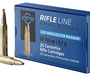 PPU Standard Rifle .300 Win Mag 150gr Soft Point 20 Per Box 10 Case