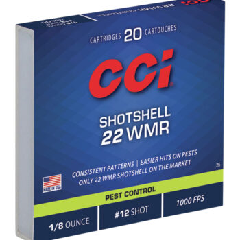 CCI Pest Control Shotshell .22 WMR 52gr #12 Shot 20 Rounds Per Box