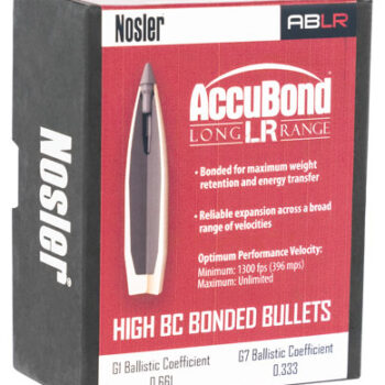Nosler AccuBond Long Range .30 Cal 210gr Spitzer Point 100 Per Box