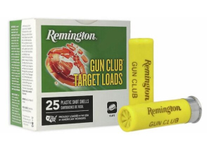 Remington Gun Club Target Load 20 Gauge 2 3/4" 7/8 oz #9 1200 fps 25 Rounds