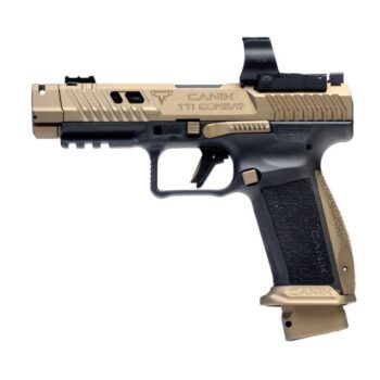 Canik TTI Combat 9mm 18rd 4.6" Black/Bronze with Mecanik M03 Optic Handgun