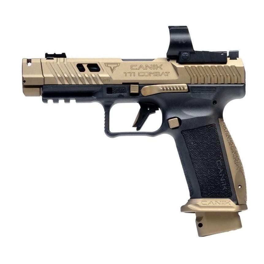 Canik TTI Combat 9mm 18rd 4.6" Black/Bronze with Mecanik M03 Optic Handgun 3 Canik TTI Combat 9mm 18rd 4.6" Black/Bronze with Mecanik M03 Optic Handgun