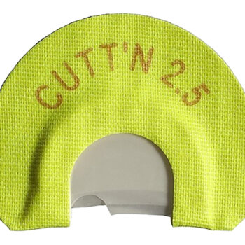 HS Strut 05904 Cuttn 2.5  Diaphragm Call Double Reed Attracts Turkeys Yellow