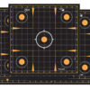 EZ-Aim 1531410 Splash Reactive Self-Adhesive Paper Black/Orange 12"x12" Sight-In Grid 10 Pack 1 143542