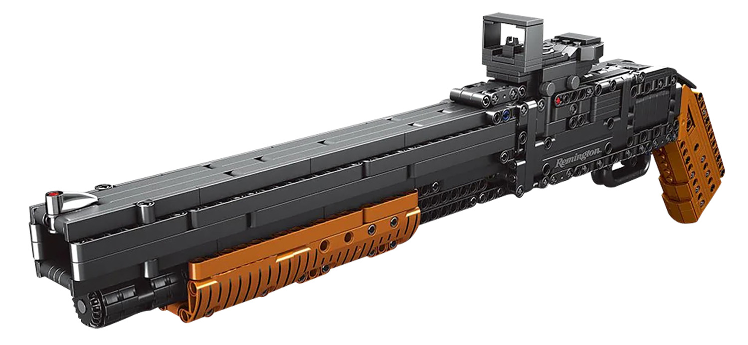 Remington by Camp Co CBGBB2 Building Blocks Shotgun Black/Brown Plastic 21" Long Includes 6 Plastic Projectiles 863 Pieces 3 Remington by Camp Co CBGBB2 Building Blocks Shotgun Black/Brown Plastic 21" Long Includes 6 Plastic Projectiles 863 Pieces