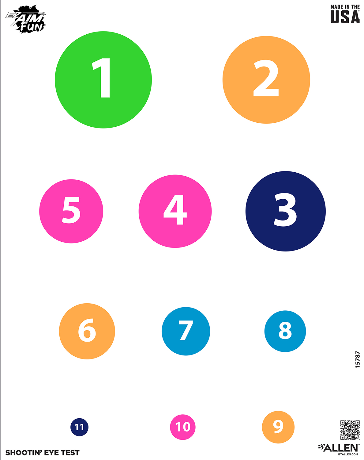 EZ-Aim 15787 Eye Test Hanging Paper 24" x19" Multi-Color 4 Pack 3 EZ-Aim 15787 Eye Test Hanging Paper 24" x19" Multi-Color 4 Pack