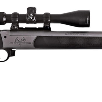 Traditions CR5-361130T Outfitter G3 w/Scope 360 Buckhammer 22" Tungsten Cerakote Chrome Lined Steel/ Target Crown Barrel, Tungsten Cerakote Drilled & Tapped Receiver, Black Synthetic Stock