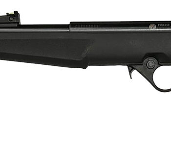 Rossi RB22L1611EN01 RB22 US Flag Compact 22 LR 10+1 16.50" Matte Black Threaded Barrel, Black Aluminum Receiver, Black w/US Flag Synthetic Fixed Stock